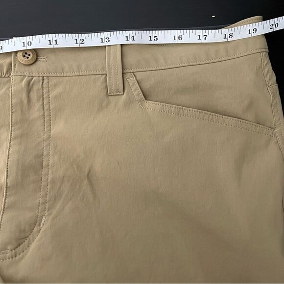Eddie Bauer Tech Pants Mens 38x30 Tan Fleece Lined Nylon Cargo Stretch Outdoors - Picture 13 of 15